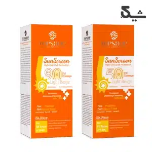 کرم ضد آفتاب بژ روشن SPF90 تاپ شاپ محافظ در برابر آلودگی هوا 50 میل